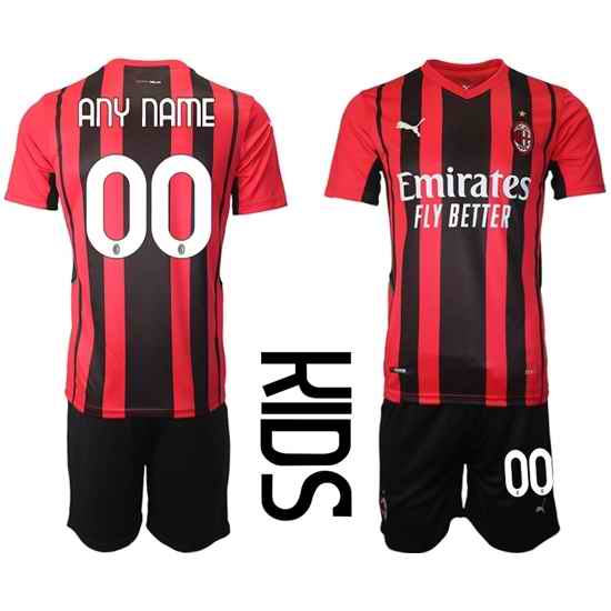 Kids AC Milan Soccer Jerseys 010 Customized